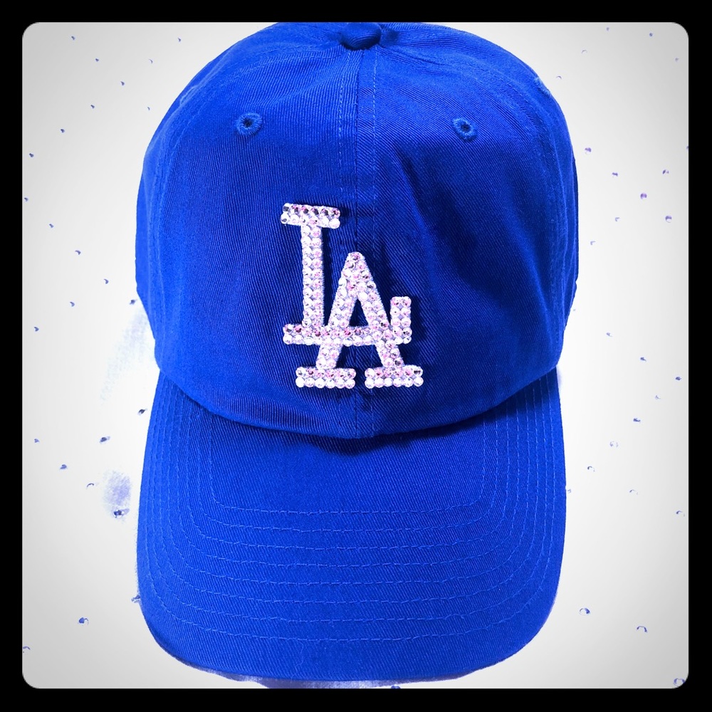 New LA Dodgers Bling Hat with Swarovski Crystals